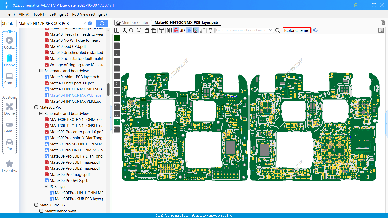 Huawei Mate40-HN1OCNMX PCB Layer